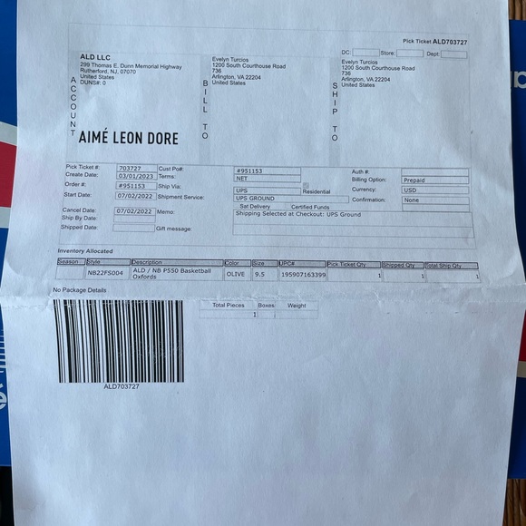 Aime Leon Dore New Balance 550 “Olive” - Picture 5 of 8